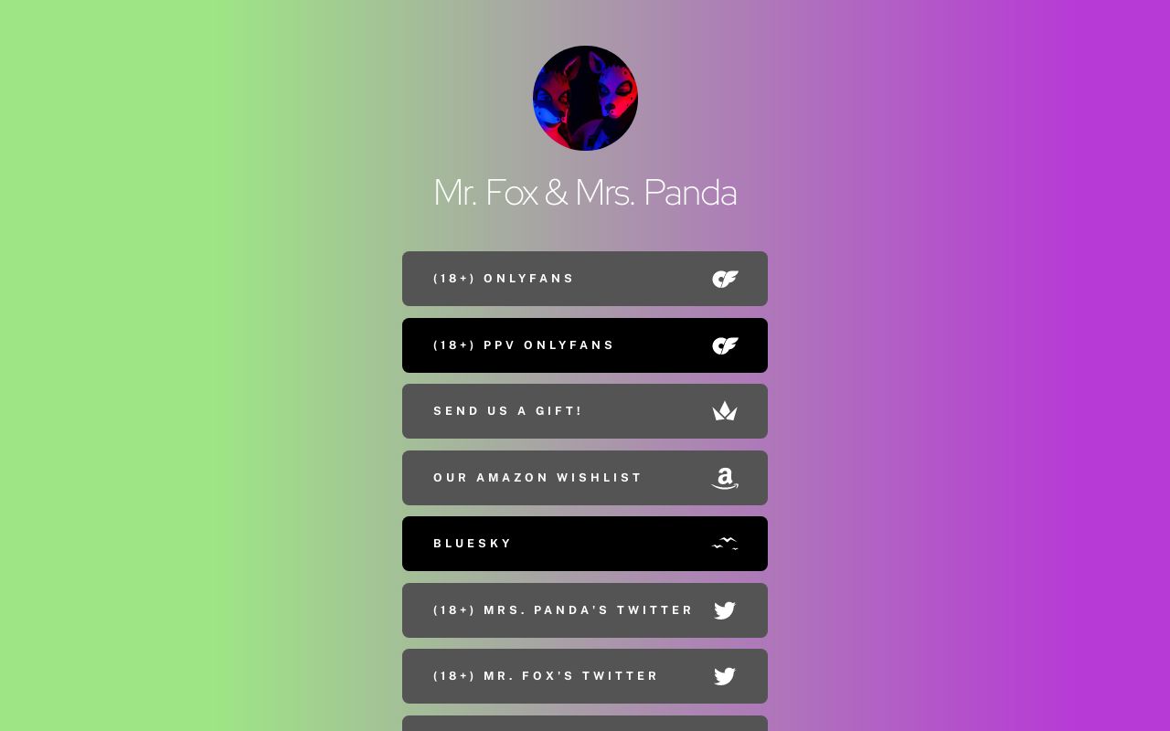 Mr. Fox and Mrs. Panda's Links